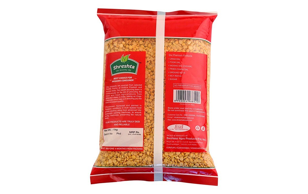 Shreshta Toor Dal    Pack  1 kilogram